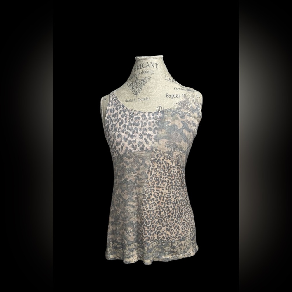 Leopard Print Camouflage Women's Top